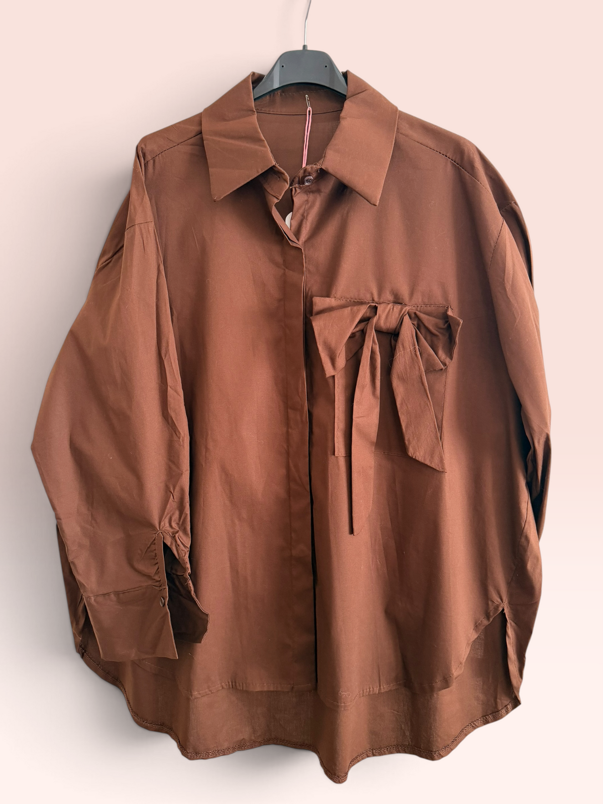 Chemise Oversize à Nœud