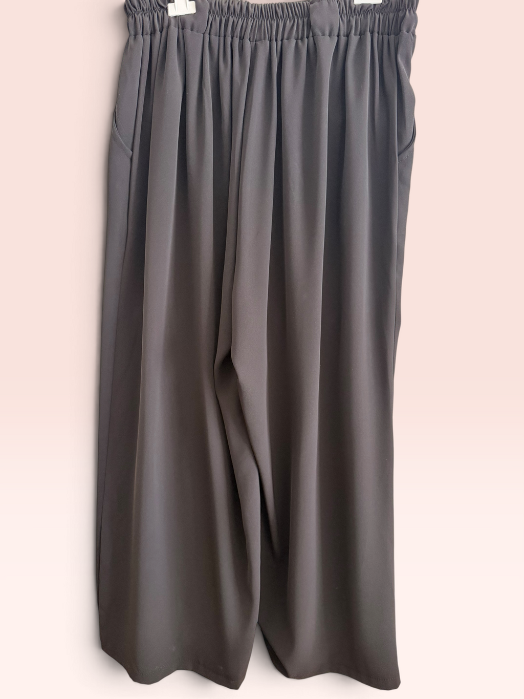 Ensemble Veste Zippée et Pantalon Fluide Noir - Taille Unique Grande Taille (44/50)