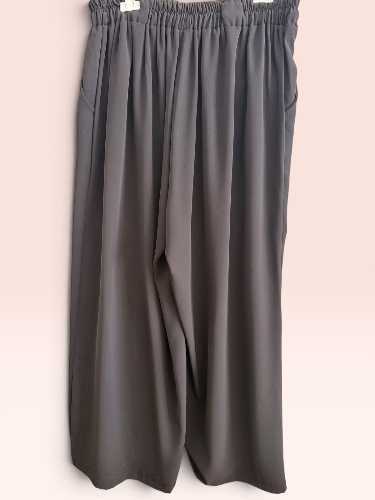Ensemble Veste Zippée et Pantalon Fluide Noir - Taille Unique Grande Taille (44/50)