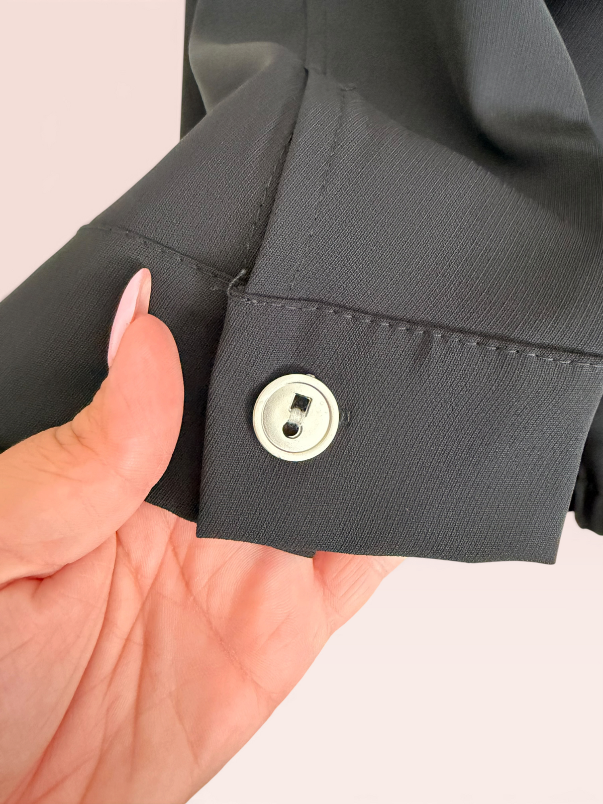Ensemble Veste Zippée et Pantalon Fluide Noir - Taille Unique Grande Taille (44/50)